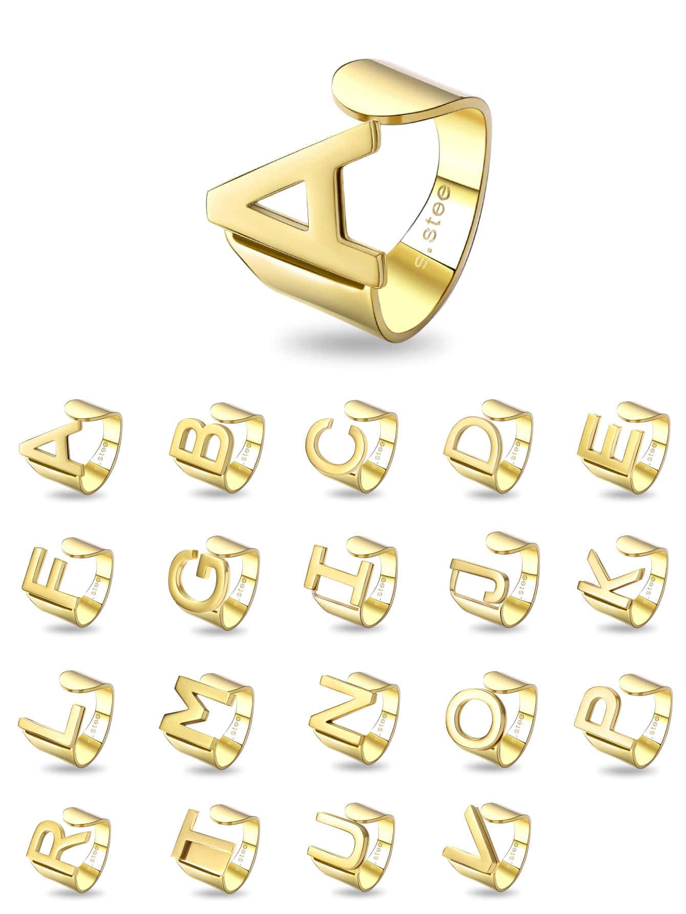 Bông tai dạng vòng tối giản bằng thép không gỉ thời trang và phổ biến dành cho nam giới làm quà tặng trang sức và tạo vẻ ngoài sành điệu - Vàng - Xem 1