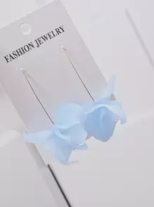 1對時尚花瓣裝飾耳墜適用於女士日常裝飾