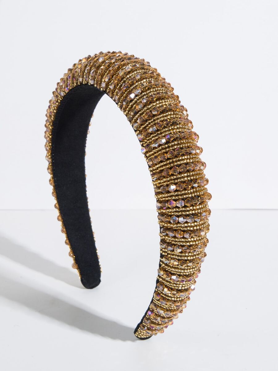 Crystal Decor Headband,Gold Head Piece,Hairband,Hair Hoop Headbands Hair Accessories Head Accessories