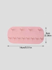 1pc Plastic Wall Mounted Jewelry Storage Rack, Modern Solid Wall Mounted Jewelry Rack For Home Back To School