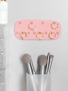 1 Nhựa Trang Sức Giá Đựng Đồ, Màu Xám Hiện Đại Treo Tường Trang Sức Tổ Chức Cho Gia Đình - Xám - Xem 6