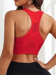 Powerista Sujetador deportivo de espalda nadador - Rojo - Ver 2