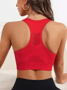 Powerista Sujetador deportivo de espalda nadador - Rojo - Ver 4