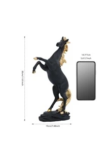 1 cái Ngựa Thiết Kế Trang Trí Thủ Công, Vật Trang Trí Polyresin Hiện Đại Cho Gia Đình - Nhiều màu - Xem 4