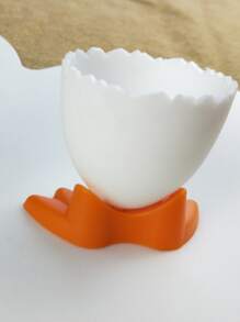 1pc Cartoon Creative Silicone Kitchen Egg Cup Holder