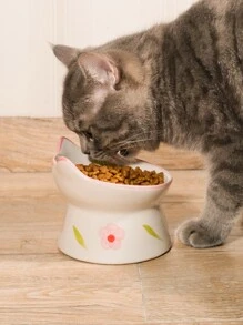 1入組貓設計隨機寵物碗貓狗餵食 - 彩色 - 查看 2