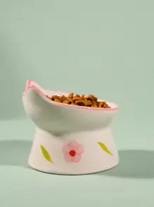 1入組貓設計隨機寵物碗貓狗餵食 - 彩色 - 查看 4