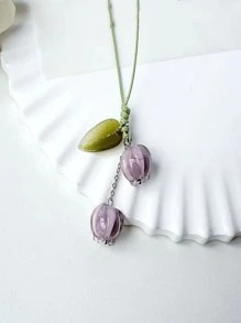 Lily Of The Valley, Daisy And Cherry Blossom Design Phone Lanyard - Multicolor - View 4