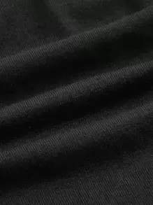 SHEIN ICON Carta Gráfica Bainha Assimétrica Top Tank