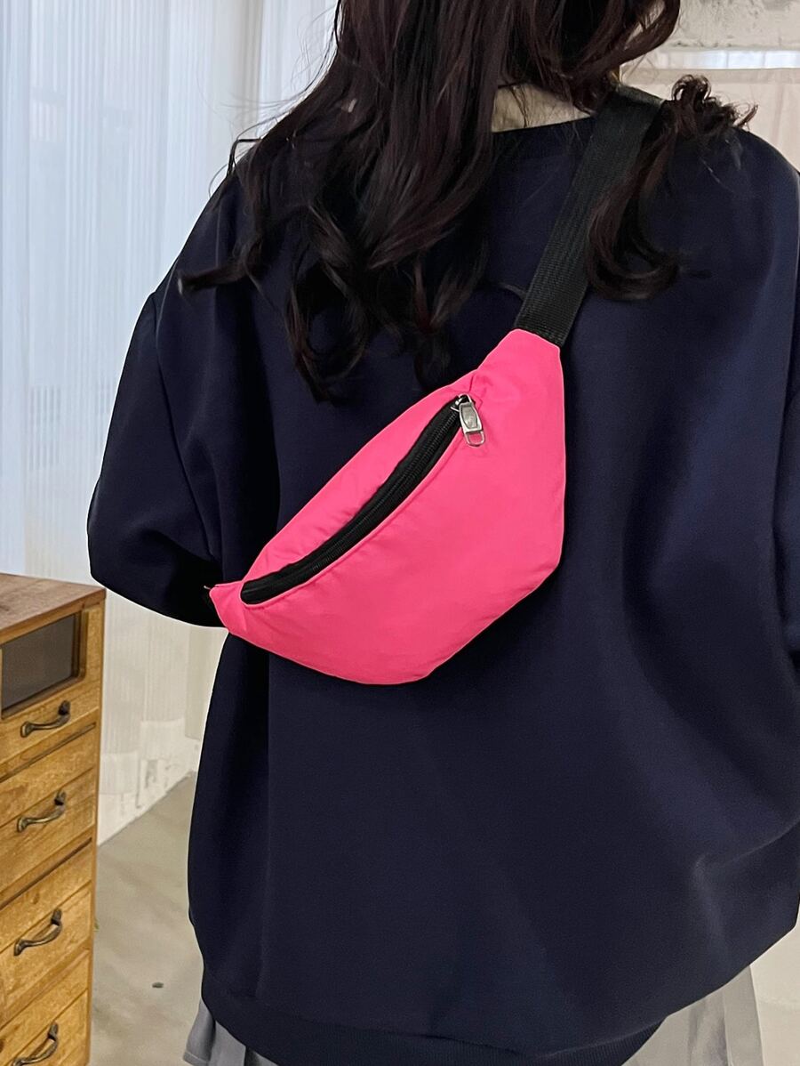 Medium Waist Bag Solid Colour