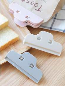 5pcs/set ABS Food Sealing Clip, Modern Beige Moisture Proof Sealing Clip For Food - Beige - View 2