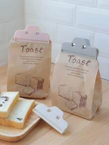 5pcs/set ABS Food Sealing Clip, Modern Beige Moisture Proof Sealing Clip For Food - Beige - View 4