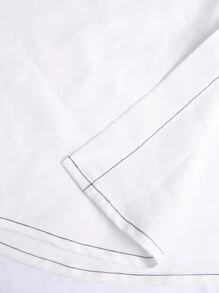 Manfinity RSRT Men Ombre Shirt & Drawstring Waist Shorts Without Tee - Multicolor - View 5