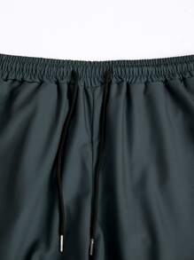 Manfinity RSRT Men Ombre Shirt & Drawstring Waist Shorts Without Tee - Multicolor - View 3