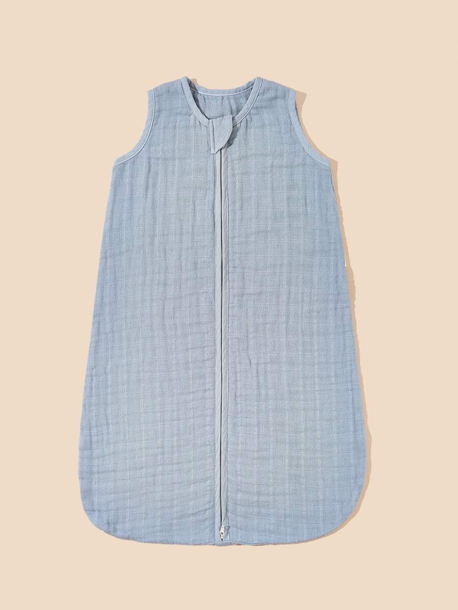 1入組男嬰素色睡袋 - 霧霾藍 - 查看 1