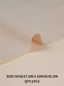 1Pc Solid Diy Sewing Fabric, Simple Diy Fabric For Clothing Linen - White - View 2