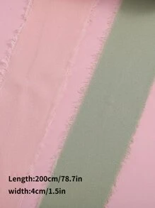 2pcs 4CM*2M Handmade Frayed Edged Wrinkle Chiffon Silk Ribbon For Wedding Invitation Wrapping Decor Sheer Fringe Craft Bridal Bouquet - Multicolor - View 2