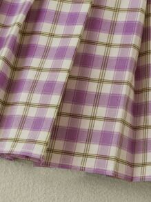 女孩蝴蝶圖案木耳邊T恤和百褶半身裙 - 彩色 - 查看 3