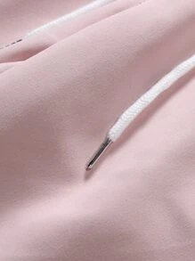 Manfinity RSRT Men Floral Print Shirt & Drawstring Waist Shorts Without Tee, Beach Vacation Clolorful Set - Baby Pink - View 8