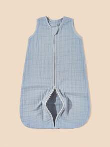 1入組男嬰素色睡袋 - 霧霾藍 - 查看 2
