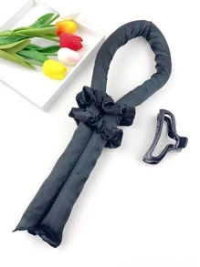 4pcs Hair Styling Tools Set Including Hair Clips, Hair Curler, Hair Bun Maker, Hair Ties, For Making Beautiful Curly Or Wavy Hairstyles, Great Gift For Women - Multicolor - View 2