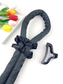 4pcs Hair Styling Tools Set Including Hair Clips, Hair Curler, Hair Bun Maker, Hair Ties, For Making Beautiful Curly Or Wavy Hairstyles, Great Gift For Women - Multicolor - View 3