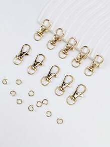 10pcs Bag Trigger Solid Colour For Bag DIY - Gold - View 4