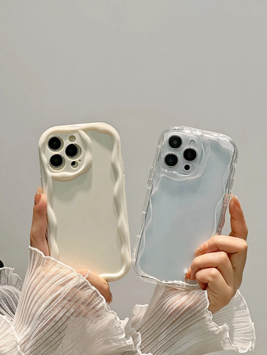 Funda de teléfono estructurada de 2 piezas compatible con iPhone 15/15Pro/15Plus/15Promax - Multicolor - Ver 1
