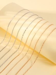 8 cái/bộ Dây chuyền DIY thời trang dành cho nữ để làm đồ trang sức DIY - Nhiều màu - Xem 2