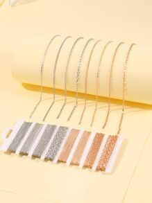 8 cái/bộ Dây chuyền DIY thời trang dành cho nữ để làm đồ trang sức DIY - Nhiều màu - Xem 3