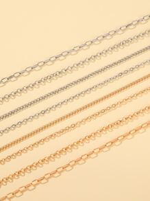 8 cái/bộ Dây chuyền DIY thời trang dành cho nữ để làm đồ trang sức DIY - Nhiều màu - Xem 7