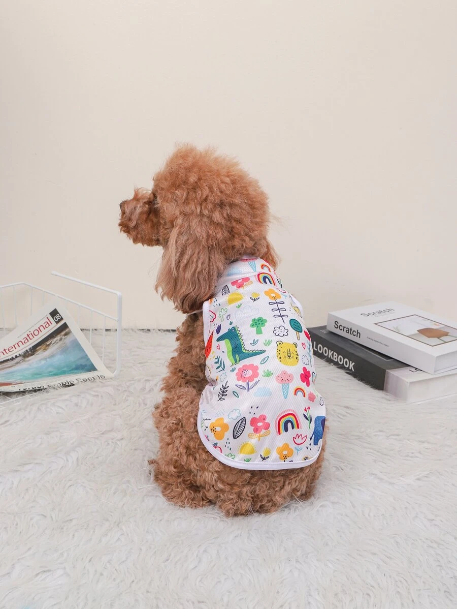 1PC Đồ Họa Hoạt Hình Bể Thú Cưng Cho Mèo Và Chó Cho Mùa Hè - Nhiều màu - Xem 1