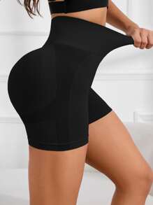 Easithlete Quần short thể thao eo rộng Quần short co giãn - màu đen - Xem 4