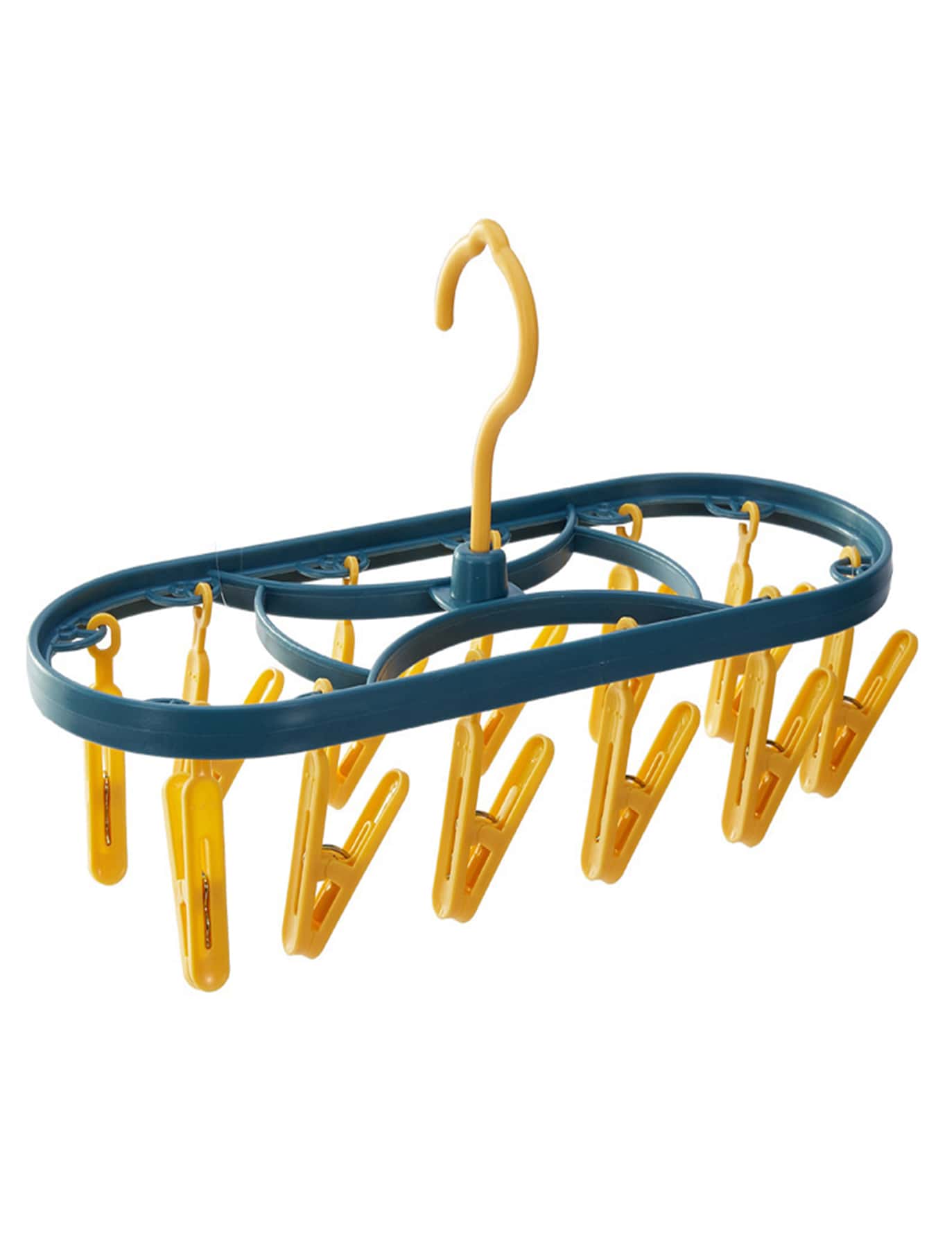 1 pieza tendedero de plástico, tendedero de calcetines nórdicos de dos tonos para el hogar - Multicolor - Ver 1