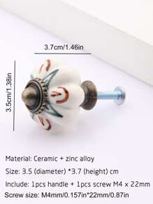 1pc Vintage Drawer Handle - Multicolor - View 7