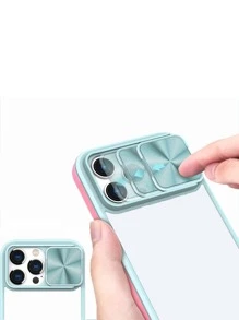 Vỏ điện thoại hai tông màu có nắp ống kính - Nhiều màu - Xem 4