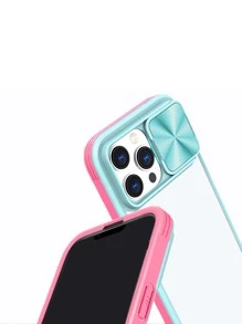 Vỏ điện thoại hai tông màu có nắp ống kính - Nhiều màu - Xem 5