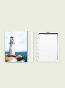 1 Sợi Hóa Học Đóng Khung Tranh Hiện Đại Ngọn Hải Đăng Hoa Văn Treo Tường Tranh Nghệ Thuật Cho Trang Trí Tường Nhà - Nhiều màu - Xem 7