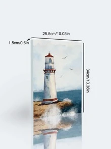 1 Sợi Hóa Học Đóng Khung Tranh Hiện Đại Ngọn Hải Đăng Hoa Văn Treo Tường Tranh Nghệ Thuật Cho Trang Trí Tường Nhà - Nhiều màu - Xem 8