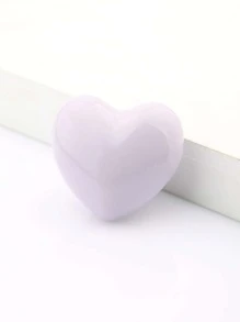 1 Núm Ngăn Kéo Hình Trái Tim, Tay Cầm Ngăn Kéo Bằng Sứ Đơn Giản Màu Trơn Cho Hộ Gia Đình - Màu tím - Xem 1