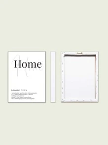 1入組化學纖維裱框畫現代標語圖案牆藝術畫適用於家居牆壁裝飾