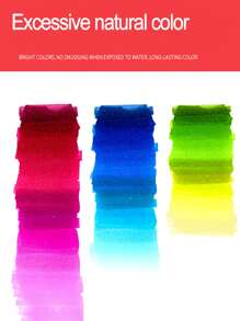 30pcs Mixed Color Marker Pen With Storage Bag, Simple Multi-purpose Permanent Marker For Office, School, Drawing, Writing - Beige - View 8