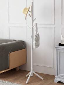 1pc Wood Hanger, Japanese Style Clothes Hanger For Home - Brown - View 2