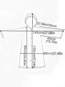 1pc Clear Portable Random Color Raincoat, Disposable Rain Cape For Outdoor - Multicolor - View 8