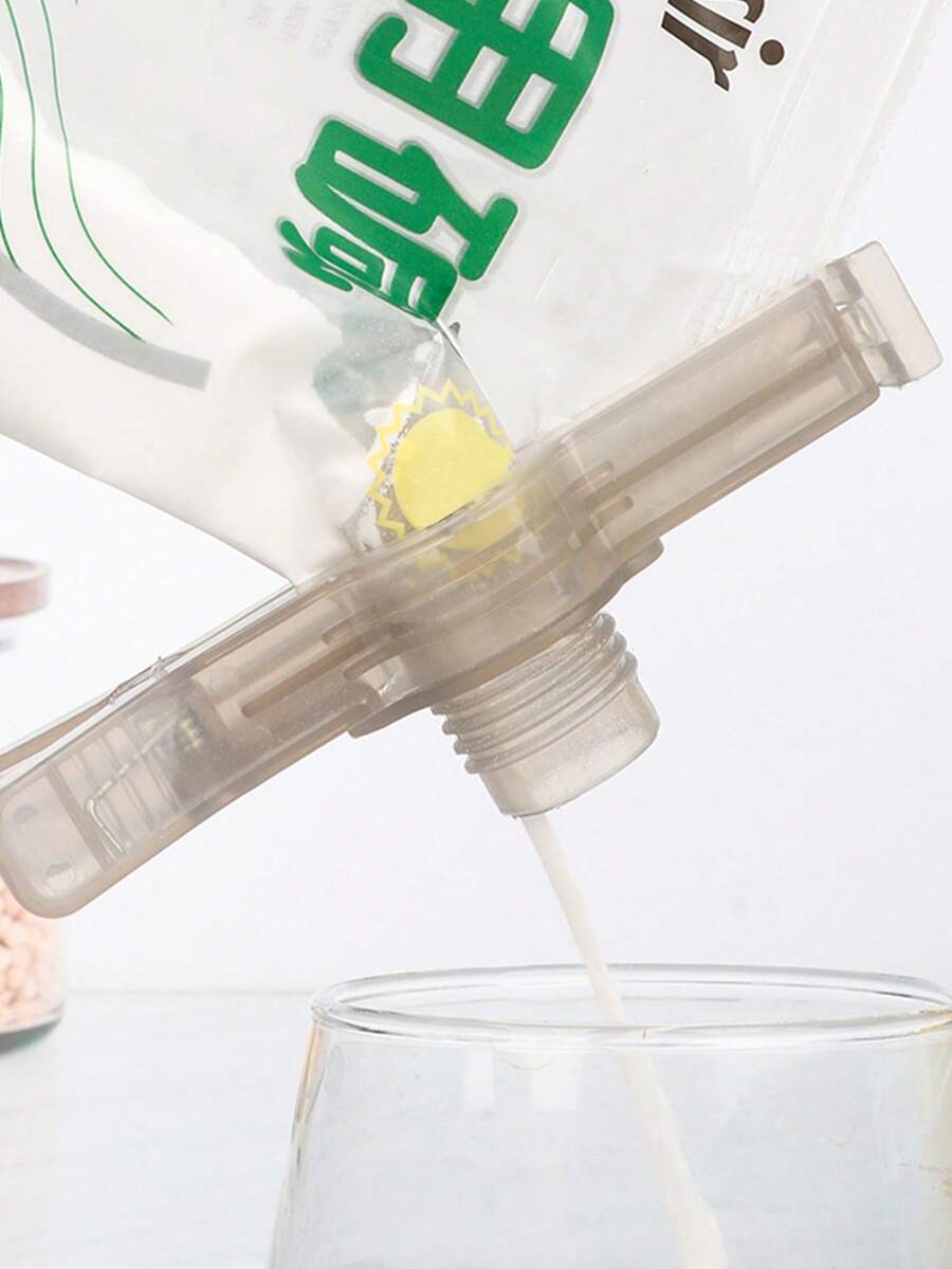 Clip de bolsa de PP de 1 pieza, Clip de sellado de alimentos gris diario para el hogar - Gris - Ver 1