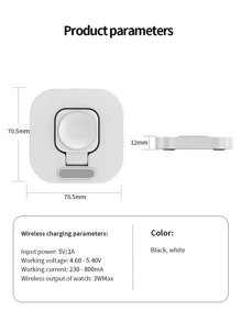 Apple Watch Wireless Charger, Compatible With Apple Watch Series - White - View 3