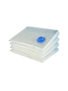 1 pieza Bolsa de almacenamiento al vacío de PE, bolsa de almacenamiento con compresión al vacío transparente moderna para decoraciones del hogar, decoración otoñal, decoración del festival, decoración de habitaciones, decoración del hogar, decoración de otoño, decoración de dormitorio - transparente - Ver 1