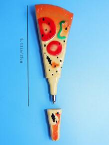 1pc Pizza Shaped Ballpoint Pen - Multicolor - View 4
