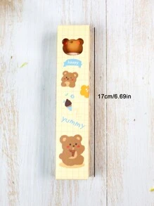 kabaxiong 1pc Cartoon Bear Decor Ballpoint Pen - Multicolor - View 5