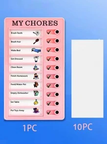 1pc DIY Schedule Pad - Pink - View 4